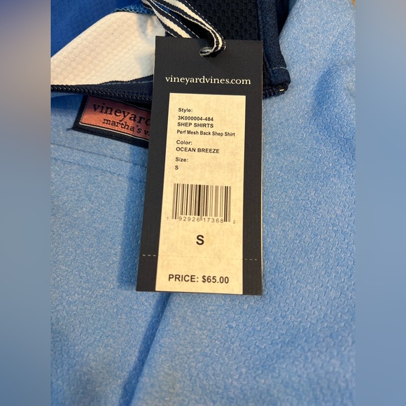 NWT Boys Vineyard Vines Performance Mesh LS Shep Shirt 1/4 Zip Small (8-10) - Picture 5 of 8